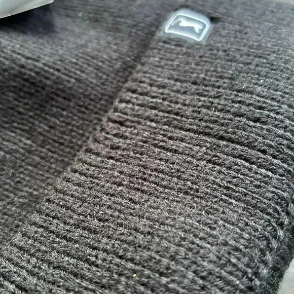 NWT PGA Tour Black Knit Beanie Hat - Picture 4 of 7